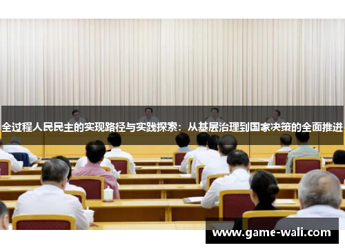 全过程人民民主的实现路径与实践探索：从基层治理到国家决策的全面推进